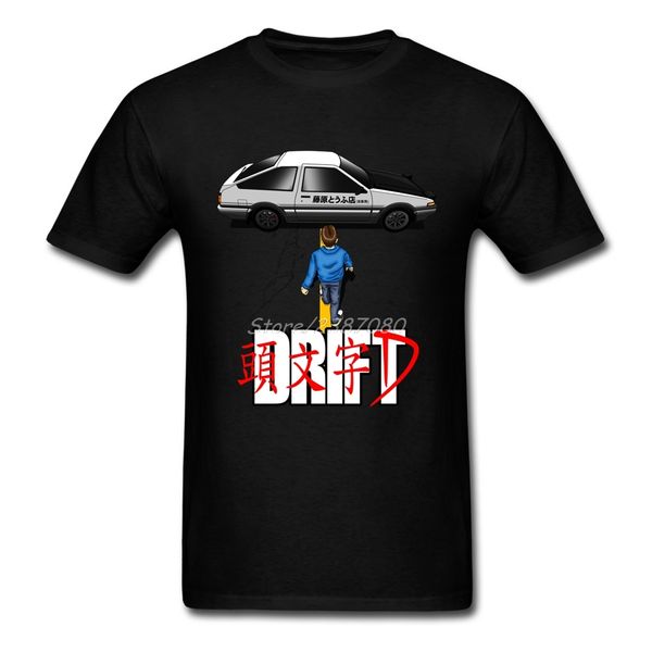 

drift initial d ae86 t shirt cotton crewneck short sleeve custom anime t-shirt men new funko pop 3xl mens t shirts