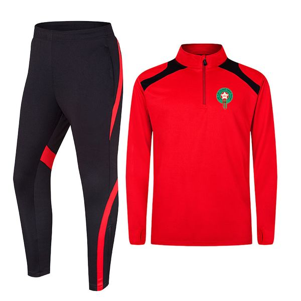 

morocco 100% polyester wholesale men's football training jersey tracksuit new design soccer jersey football shirt, Gray