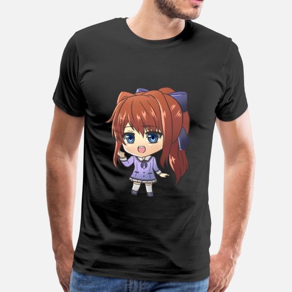 

cute chibi anime school girl t shirt men create cotton o neck formal anti-wrinkle basic summer style letters shirt