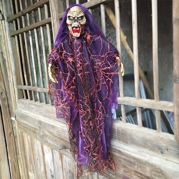 

halloween bar haunted house props skull room escape door hanging zombie hanging ghost decorative supplies small pendant small pendant 8knyk