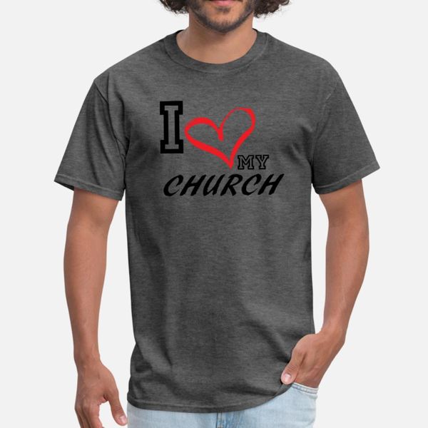 

i_love_my_church plus size fit t shirt men create 100% cotton plus size 3xl outfit graphic comfortable summer formal shirt