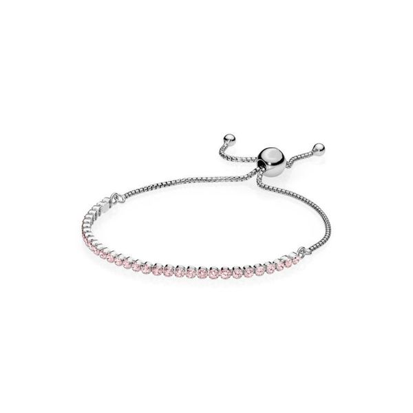 DORAPANG 100% 925 standard Sterling Silver Charm SPARKLING STRAND REGALO SET Braccialetti per le donne Gioielli in argento sterling Regalo originale