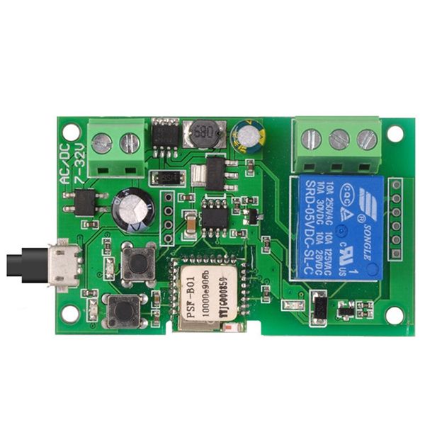 

remote controlers ewelink smart wifi switch relay module timer dc 5v/12v/24v/32v wireless control inching/self-locking alexa google hom