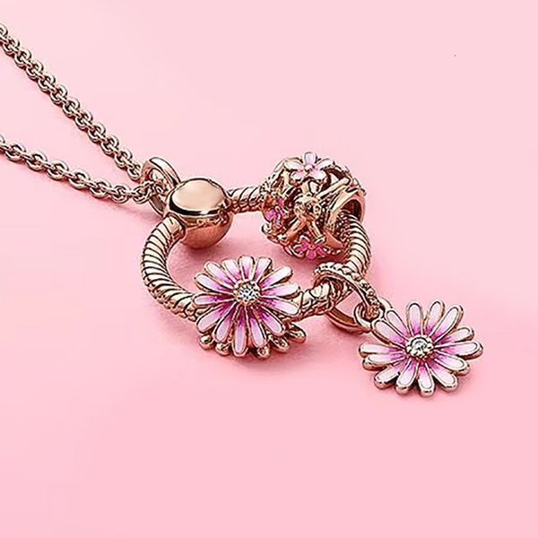 

pendant charms necklace adapting original pandora o bracelet & necklace bead accessories rose gold 2020 for women, Silver