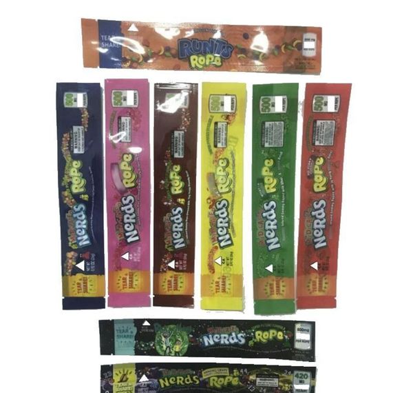 

edge-sealing new empty smell rope 500mg 600packaging bags packaging medicated three types edible mylar proof 420 2020 gummy nerds xhhair ab
