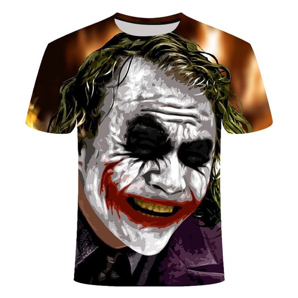 

horror movie it penny wise clown joker cool man 3d print shirts anime aesthetic hippie men clothing