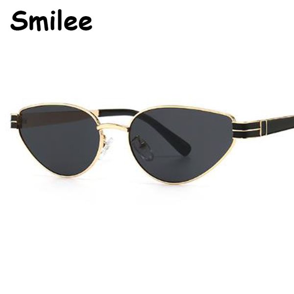 

new vintage black cat eye sunglasses women fashion designer small cateye sun glasses for female shades uv400, White;black