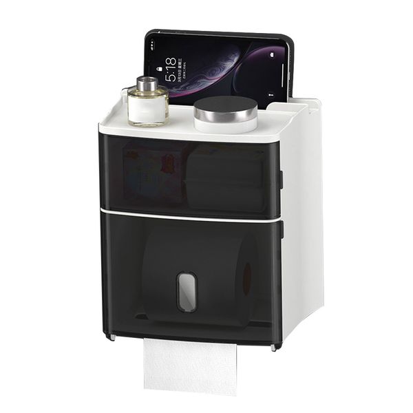 

bathroom kitchen toilet paper holder office easy install wall mounted waterproof