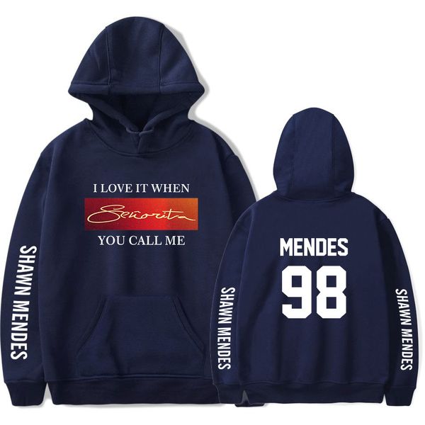 

pop music senorita camila cabello shawn mendes hoodies men women senorita trend singer shawn mendes hoodies sweatshirt, Black
