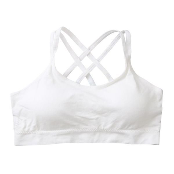 

women fitness yoga sports bra for running gym straps padded seamless athletic vest brassiere sport bra, White;black
