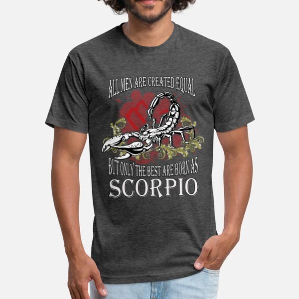 

zodiac scorpio only the t shirt men crazy short sleeve round collar male crazy humor spring autumn leisure shirt