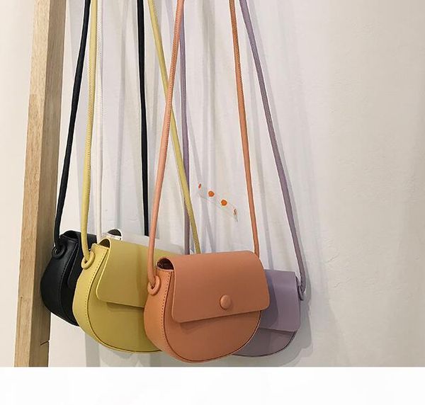 

fashion women cross body plain small shoulder bags lady saddle handbag girl shipping bag