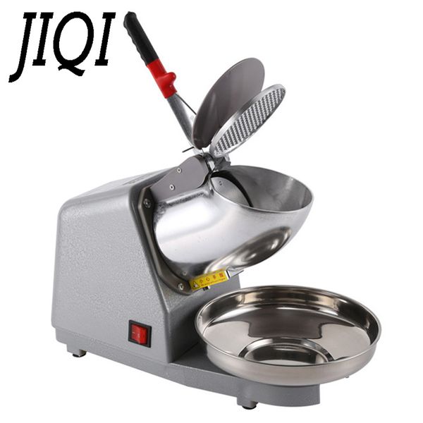 

ice crushers & shavers jiqi 110v/220v electric crusher smoothie shaver snow cone block breaking grinder machine commercial slush sand maker