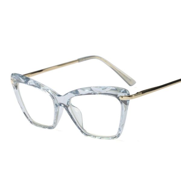 

europe and america retro eyeglasses women lady transparent crystal frame optical computer glasses 50jb, Black