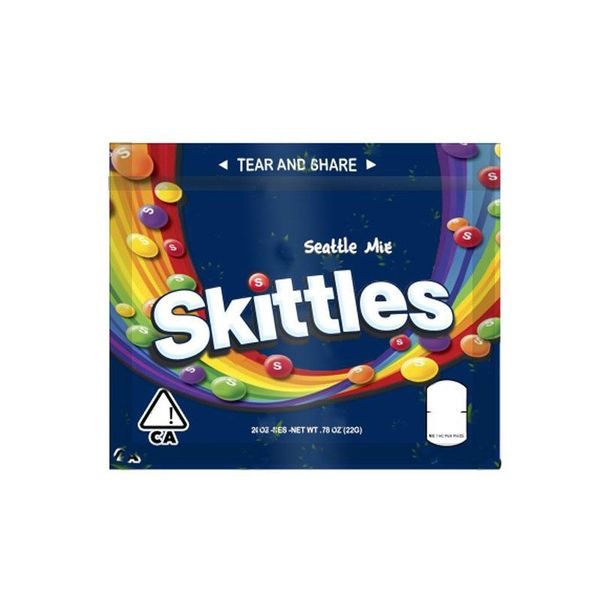 

bulk bag 400mg skittles empty pouch candy package mylar bags empty rainbow candy zipper packaging storage snack packaging bag