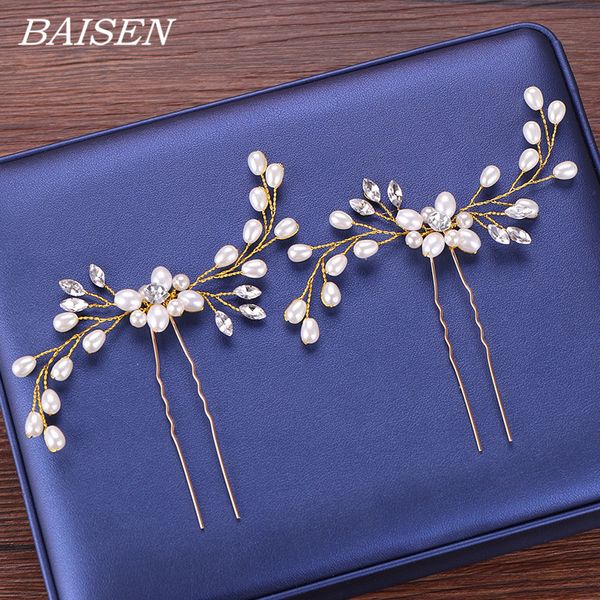 

pearl hair pin hair jewelry bridal pearl pins wedding head ornaments gold sticks for women kanzashi head jewelry, Golden;silver