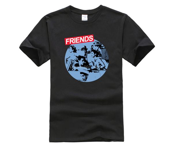 

summer fit slim men t-shirts 100% cotton friends tv women basic casual round neck cool man's t-shirt