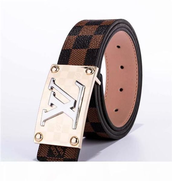 

selling big large buckle genuine leather belt designer belts men women new mens belts luxur belt as gift, Black;brown