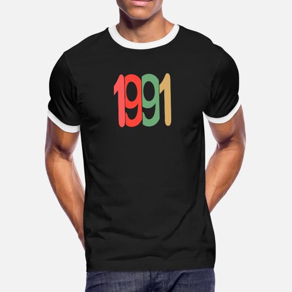 

1991 t shirt men customized cotton s-3xl normal crazy funny casual spring autumn unique shirt