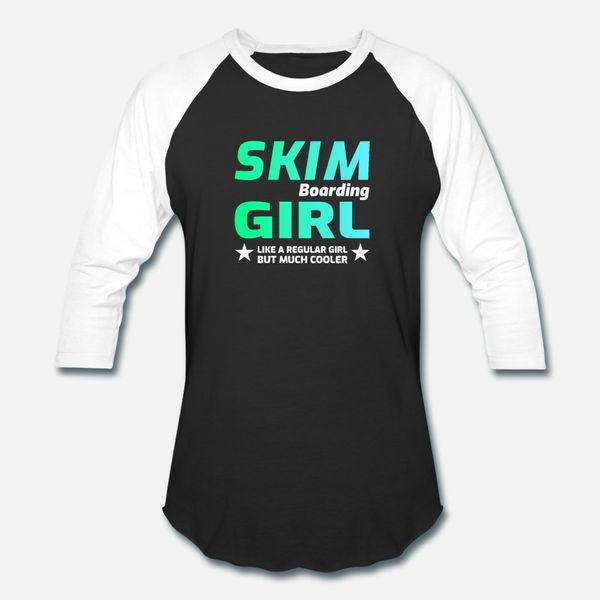 

skimboarding skimboard skimboarder girl gift t shirt men printed 100% cotton round neck basic solid cute basic spring autumn letters shirt