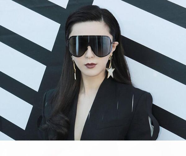 

fashion oversized men polarized face sunglasses women sun shades big black glasses statement eyeglasses siamese-style sunglasses, White;black