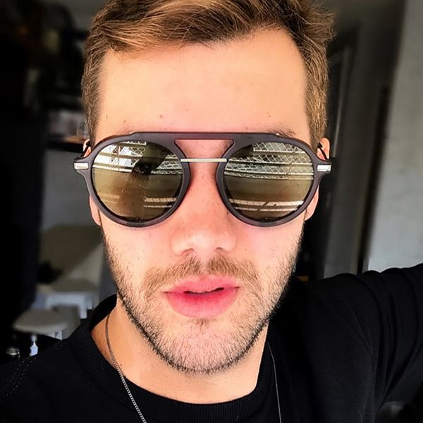 

sunglasses vintage gothic steampunk round women men gradient lens metal frame sun glasses luxury design eyeglasses uv400, White;black