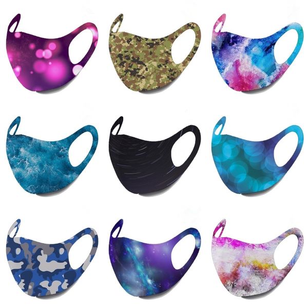 

red funny face mask reusable cartoon print cubrebocas con visor ultraviolet proof washable running riding bike protective mask bdehom#765