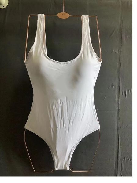 

2020 new arrival fashion women summer full white piece swimsuit size s-xl