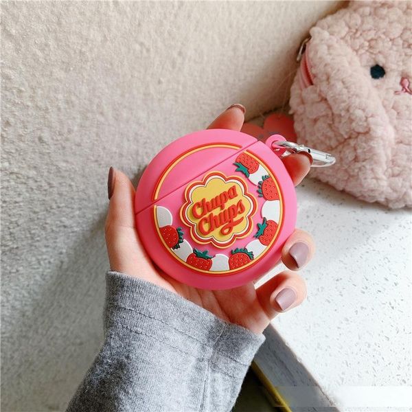 

for airpods pro case chupa chups candy protective silicone case for apple airpods 2 1 earphone charging box cover