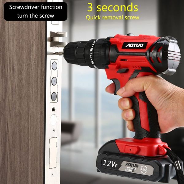 

12v electric screwdriver wireless power driver rechargeable lithium-ion battery 11ua