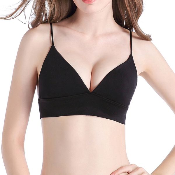 

women sport bra breathable seamless yoga bra padded stretch solid color backless brassiere 1, White;black