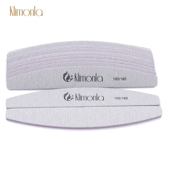 

25pcs/lot gray 100/180 grit professional nail file sanding buffer block uv gel polishing manicure and pedicure nails care tools