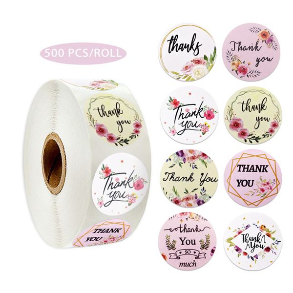 

этикетка pink paper наклейки золото спасибо наклейка скрапбукинг 500pcs для свадебного подарка карты бизнес упаковка канцелярские наклейки k