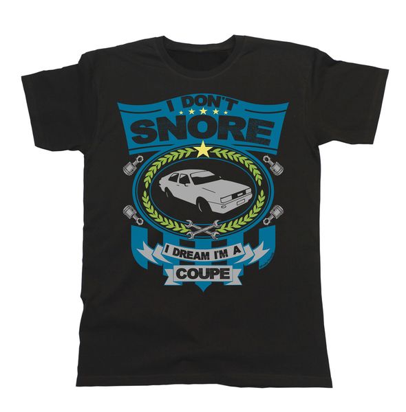 

2019 new cool tee shirt kids car t-shirt - i don`t snore i dream i`m a coupe german car fans quattro retro 80`s custom t-shirt