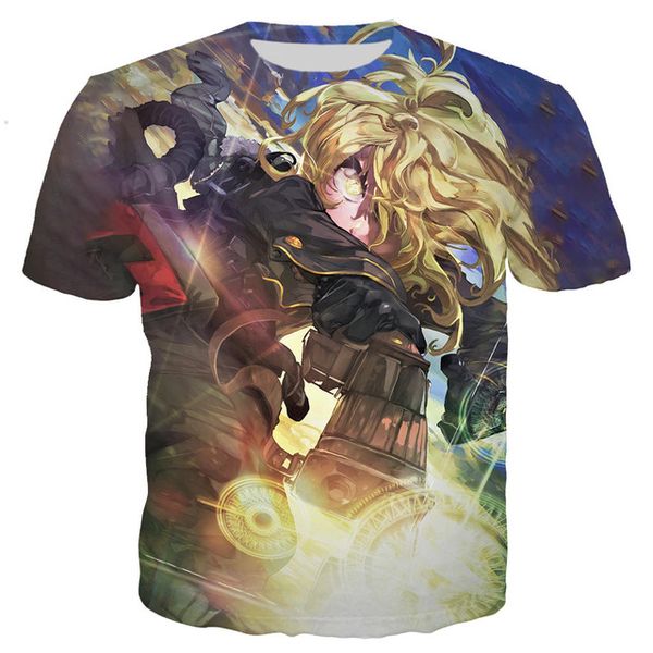 

youjo senki saga of tanya the evil 3d print shirts funny harajuku hippie men clothing