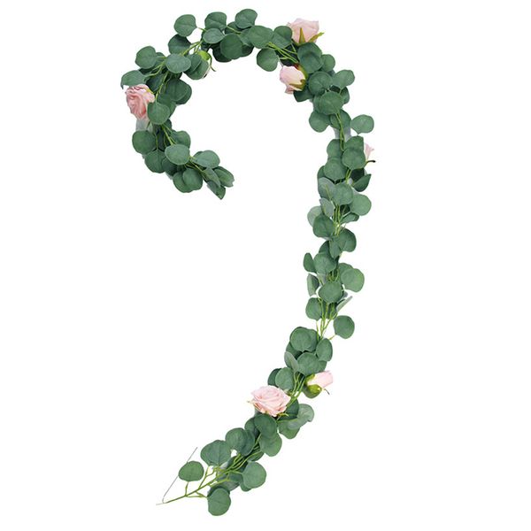 

artificial flower vine wall garden fake rose hanging garland wedding decoration