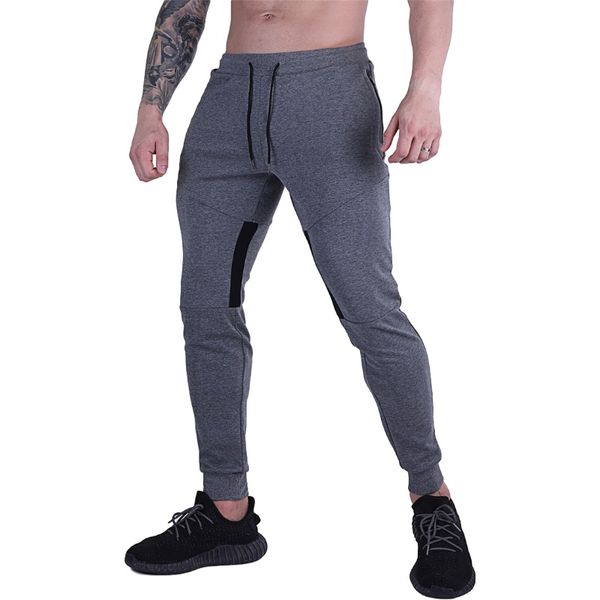 

sports pants men's sports trousers autumn and winter training fitness pants zipper pockets running breathable casual pants, Black;green