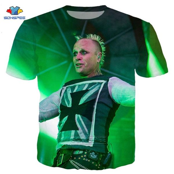 

brand the prodigy singer keith flint 3d print shirts plus size funny hentai men clothing