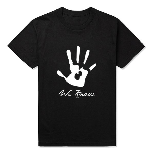 

2015 new skyrim dark brotherhood we know hand t shirt tshirts men casual short sleeve masculinas camisetas hip hop