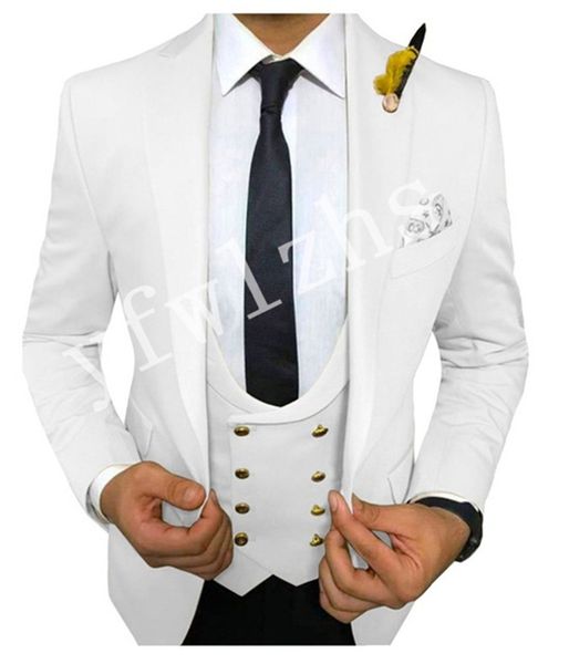 

handsome one button groomsmen peak lapel groom tuxedos men suits wedding/prom/dinner man blazer(jacket+pants+tie+vest) w392, Black;gray