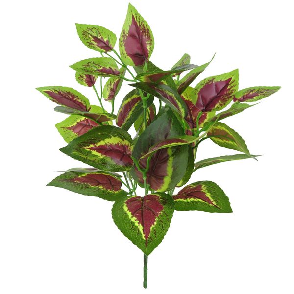 

7 branches fake flower bedroom artificial plants wedding basil leaves home decor