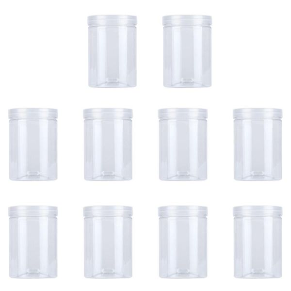 

storage bottles & jars 10pcs plastic transparent sealed biscuit flower (transaprent)