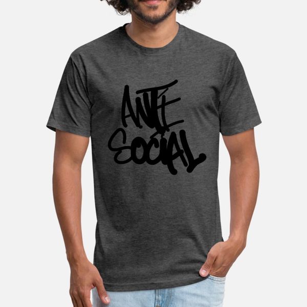 

anti social t shirt men create short sleeve size s-3xl normal loose casual summer style pictures shirt