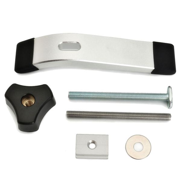 

8mm quick acting clamps tools metal hold down woodworking for t-slot t-track, Golden;silver