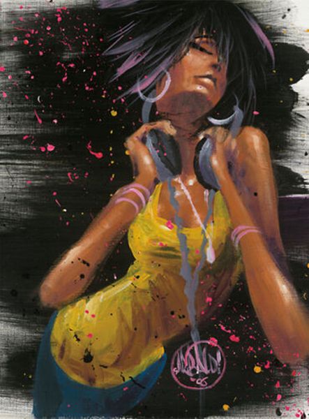 

david garibaldi she grooves home decoration handpainted &hd print oil painting on canvas wall art canvas pictures wall decor 200924