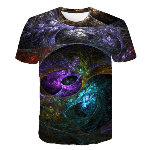 

colourful abstract men psychedelic 3d print shirts harajuku horror harajuku men clothing