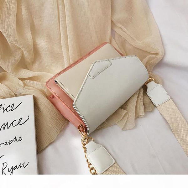 

designer-2019 lady wide shoulder strap handbag casual tote pu candy bags shoulder bag cross body bags messenger bag small bags heika 4