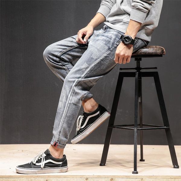 

2020 autumn winter day feng shui torn jeans washing there are big yards a017 5093 p65, Blue