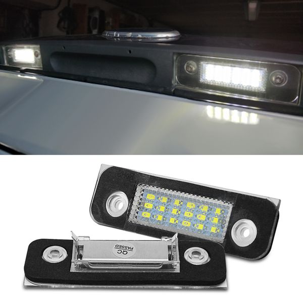 

2pcs 12v 18 led car license plate light white number plate lamps light smd for fusion for mondeo/2 fiesta