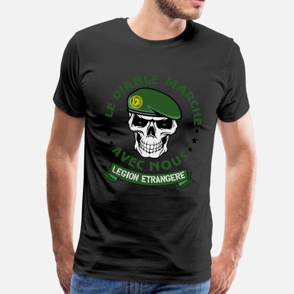 

легион etrangere десантник французского иностранного legio тенниски мужчины характер 100% хлопок размер s-3xl письмо сумасшедшего смешной ле